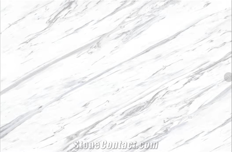 Volakas White With Ultra Fine Powder Artificial Marble Slab