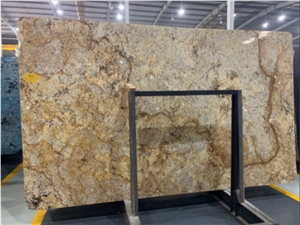 Brazil Origin Gold Dreaming Good Oiliness Granite Slab