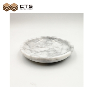 Carrara White Mable Tray Food Fruit Stone Plate Home Decor