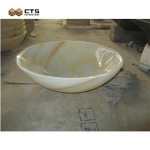 Onyx Basin White Jade Sink Factory Direct Cheap Villa Decor