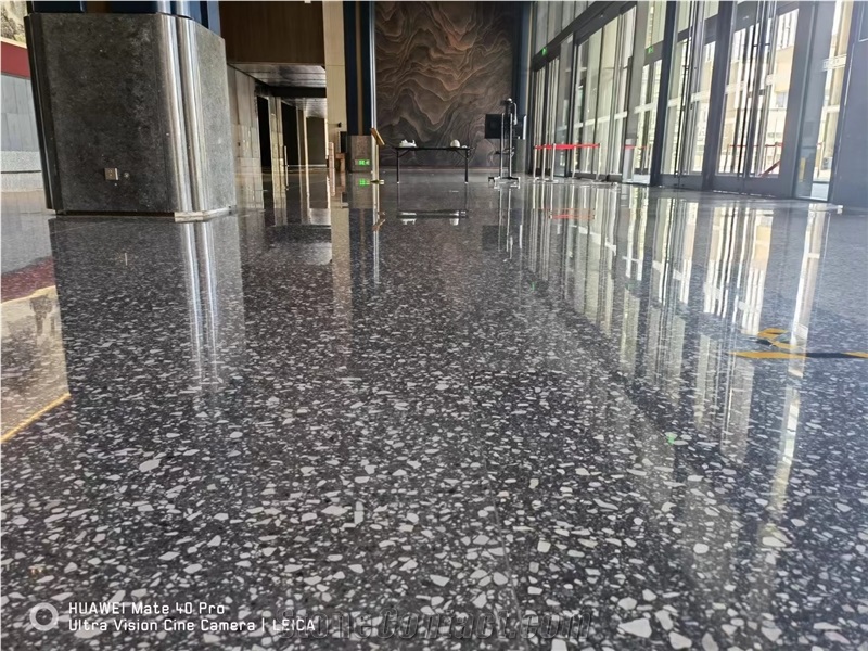 Xiongan New District Flooring Cement Terrazzo Tile
