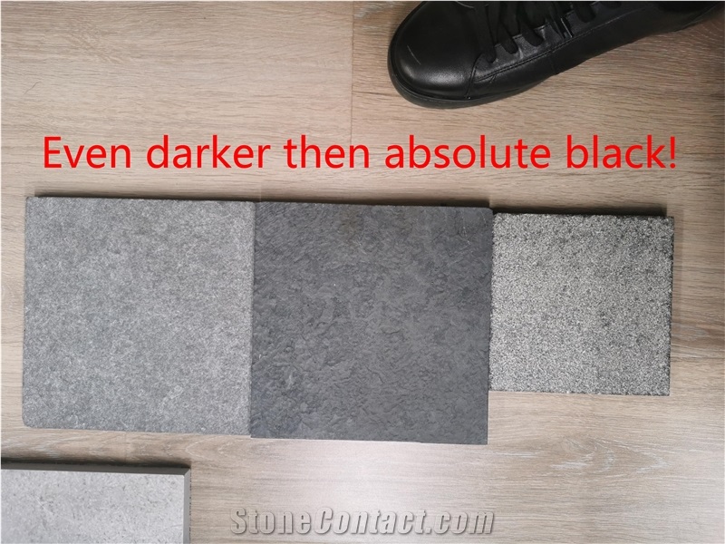 Absolute Black Granite Tiles Frame Honed Finish Slab