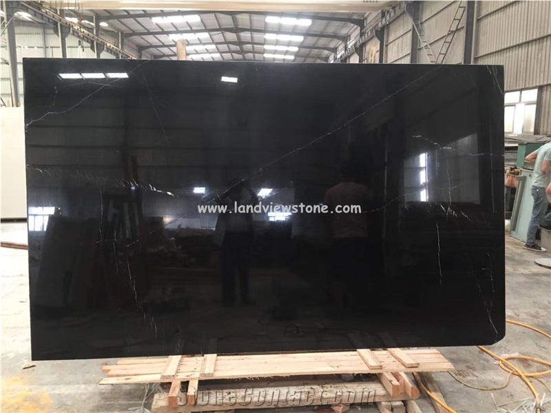 Black Nero Marble Slabs For Wall And Floor Decoration