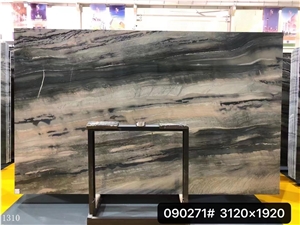 Brazil Agate Black Lightning Quartzite Slab In China Market