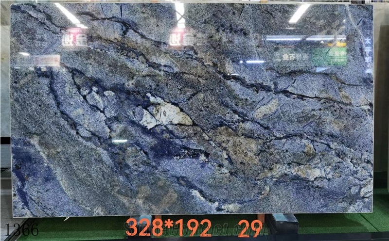 Brazil Dream Sapphire Blue Granite Slab In China Market