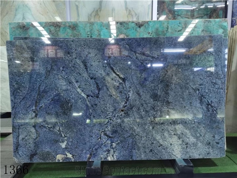 Brazil Dream Sapphire Blue Granite Slab In China Market