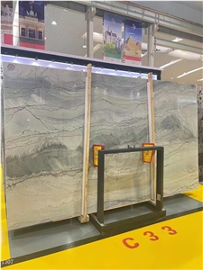 Brazil Opus White Quartzite Pearl Slab In China Market