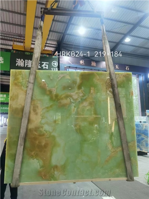 Iran Bolaq Bolagh Green Onyx Slab In China Stone Market