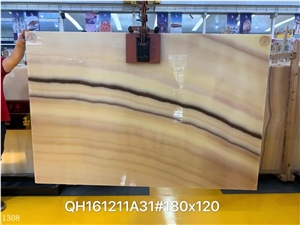 Mexico Durango Orange Onyx Galaxy Slab In China Market