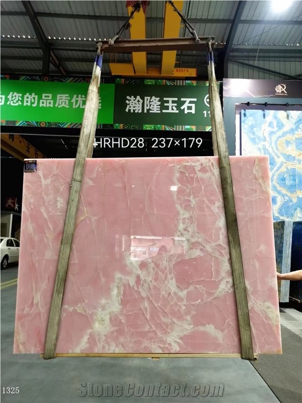 Onice Rosa Onyx Pink Onix Slab Tile In China Stone Market