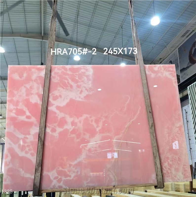 Persian MGT Pink Onyx Slab In China Stone Market