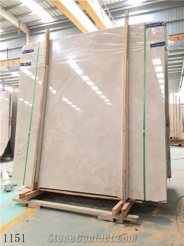 Silver Beige Marble Modern Grey Slab In China Stone Market