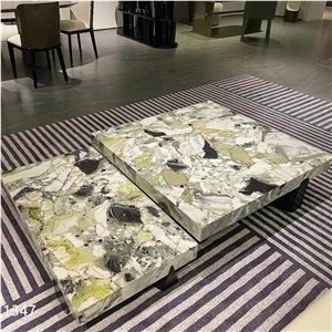 White Beauty Ice Cold Jade Marble Primavera Slab In China