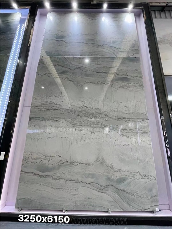 Brazil Luxury Polished Calaeatta White Granite Tiles Slab