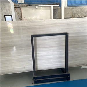 China Direct White Wood Marble Slab Tiles