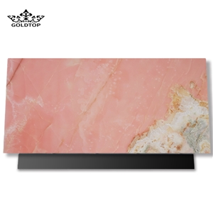 Commercial Luxury Sink Pink Onyx Big Slab