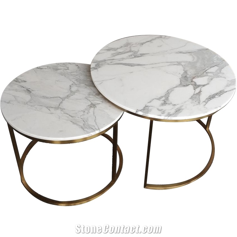 Modern Design Luxury Natural Marble Round Coffee Table