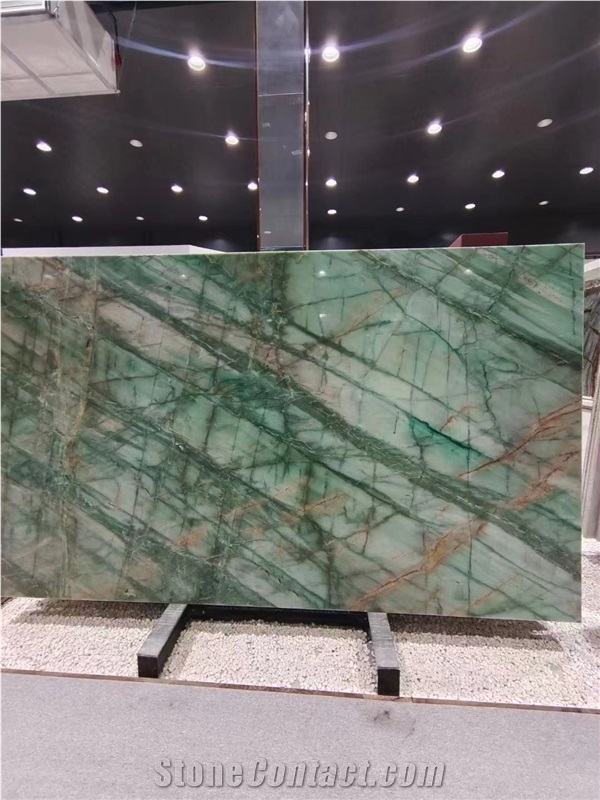 Botanic Green Quartzite Background Stone Wall Tiles