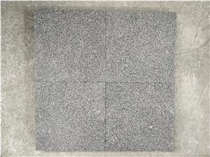 Patio Pavers G654 Black Granite Cobble Stone Bush Hammered