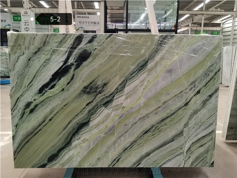 River Jade Marble Green Stone Interior Floor Design