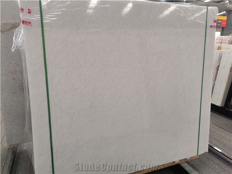 Super White Crystalline Pure White Marble Tiles And  Slabs