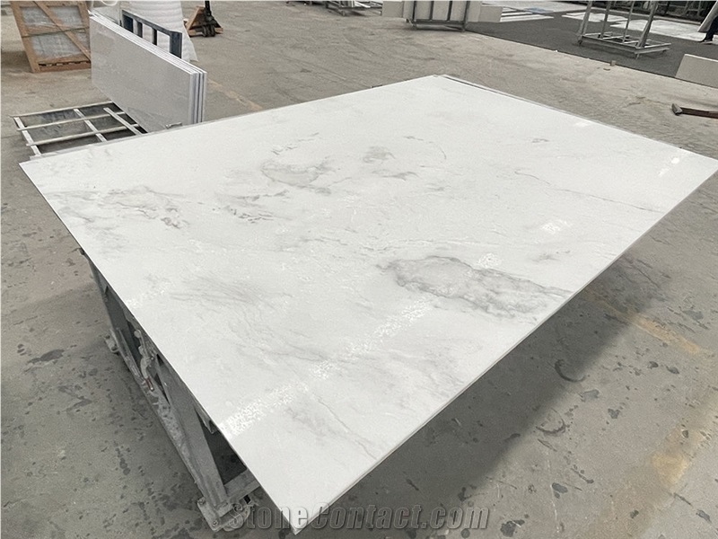 Edge Processing White Snow Onyx Honeycomb Panels Slab
