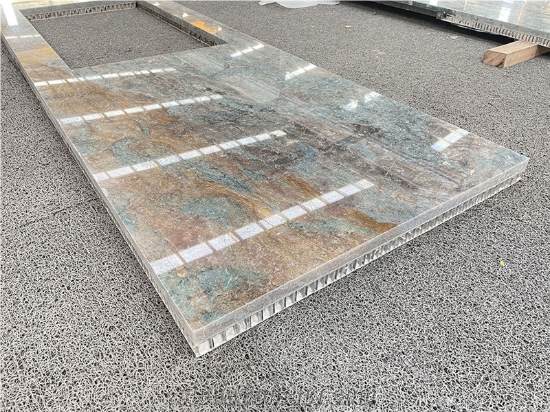 Green Granite Honeycomb Panel Backed Counter Top Island Top
