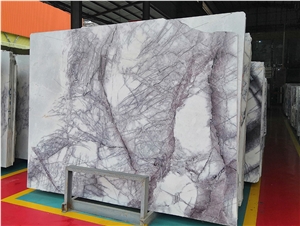 Milas Lilac Marble Milas Laylak Mermer White Marble Slab