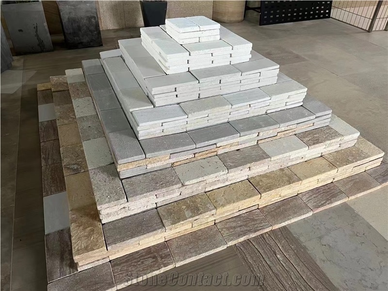 China Beige Limestone Tile Tumbled With Good Price