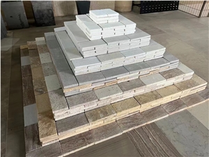 China Beige Limestone Tile Tumbled With Good Price