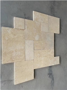 China Beige Limestone Tumbled Paver