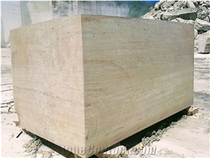 Travertino Classico Blocks, Beige Travertine Blocks