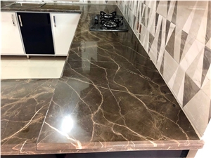 Coffee Brown Marble For Countertops