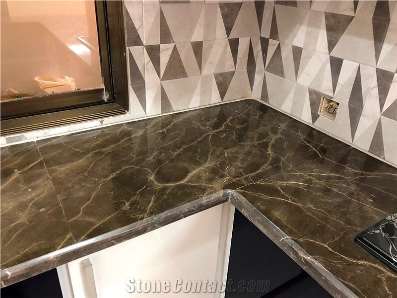 Coffee Brown Marble For Countertops