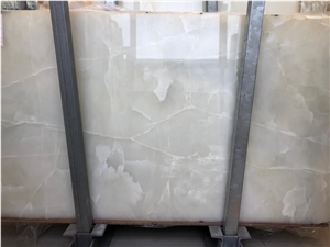 Snow White Onyx Slabs
