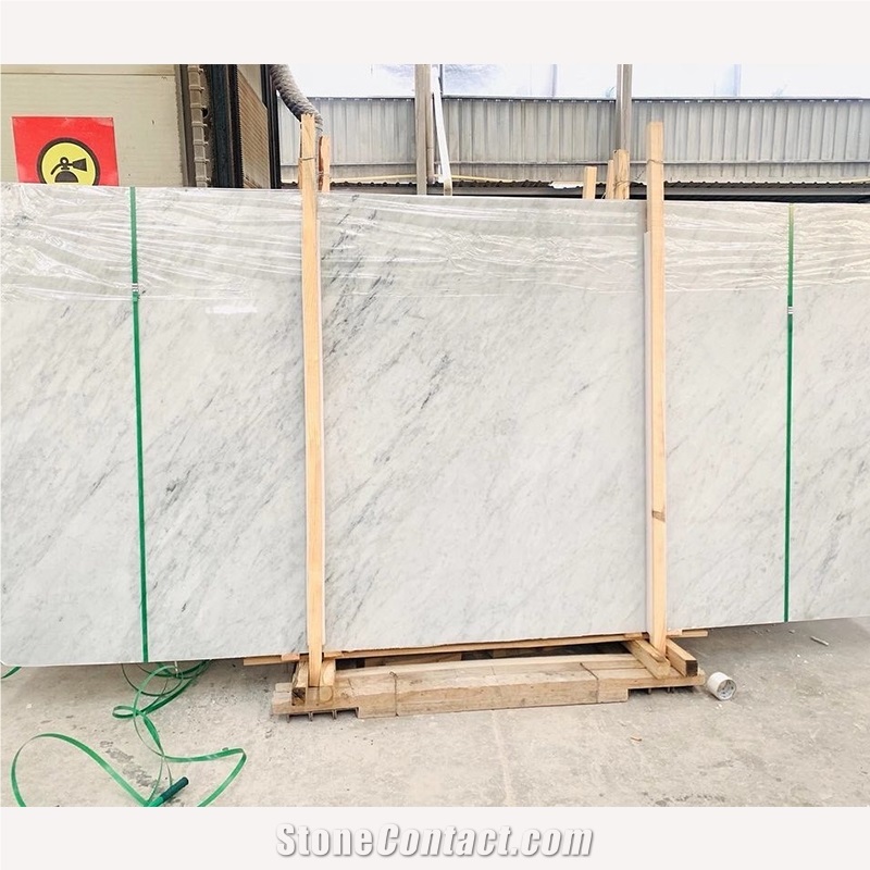 Factory Directly White Carrara Marble Cut To Size Floor Tile