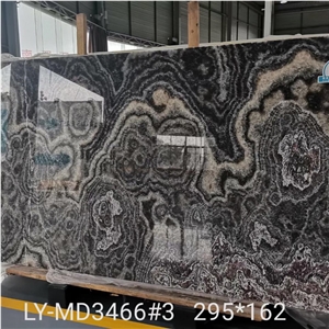 Natural Black Onyx Slabs Polished Stone Panel
