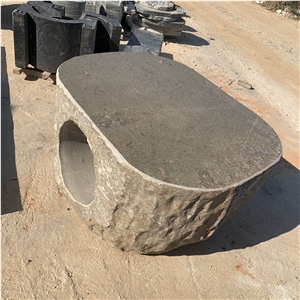 New Design Brown Granite Table Garden Furniture For Outdoor