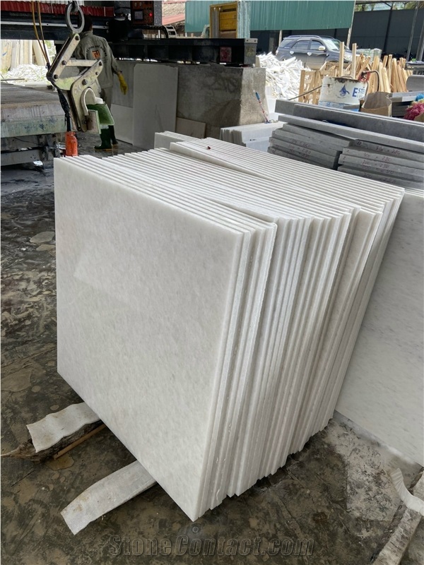 C Quality Pure White Marble Tile