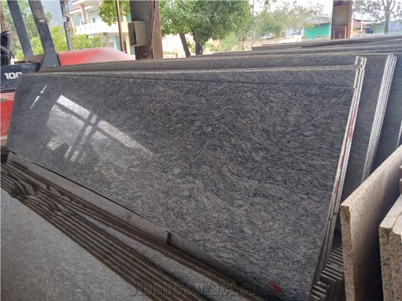 White Granite Stone 2Cm Slab Packed In Wooden Package