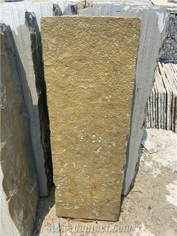 Natural Surface Yellow Limestone, Yellow Tandur Stone