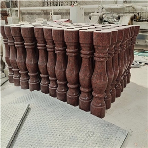 Designed Stone Balustrades Granite Carmen Red Stair Baluster