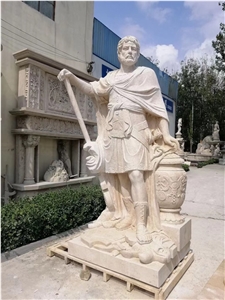 Landscaping Stone Garden Sculpture Outdoor Travertine Statue