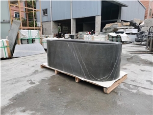 Luxury Stone Bath Tubs Interior Marble Pietra Oval Bathtub