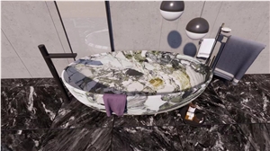 Luxury Stone Hotel Bathtub Marble White Beauty Art Bath Tubs