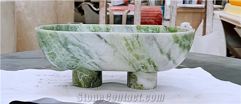 Solid Stone Display Stands Marble Panda Pedestal Wine Racks