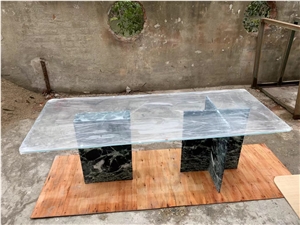 Stone Coffee Table Stand Marble Verde Alpi Furniture Base