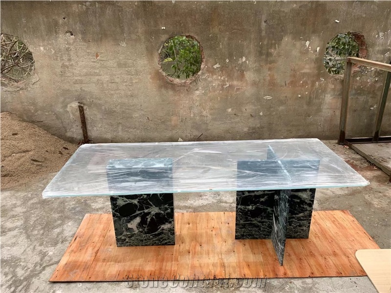 Stone Coffee Table Stand Marble Verde Alpi Furniture Base