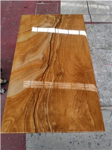 Stone Dining Work Table Tops Glazed Sandstone Cafe Furniture
