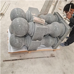 Stone Handrail Column Grey Granite Pilasters Column Shafts